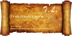Trebitsch Laura névjegykártya